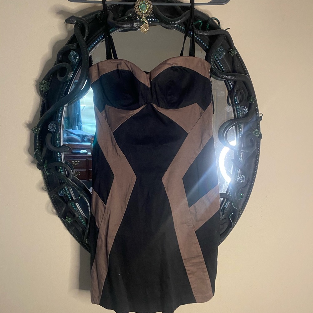 Little short black & chocolate dress